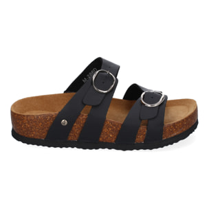 Sandalia Planas para Mujer, Comodas y Elegantes, Diseño Moderno con Doble Hebilla