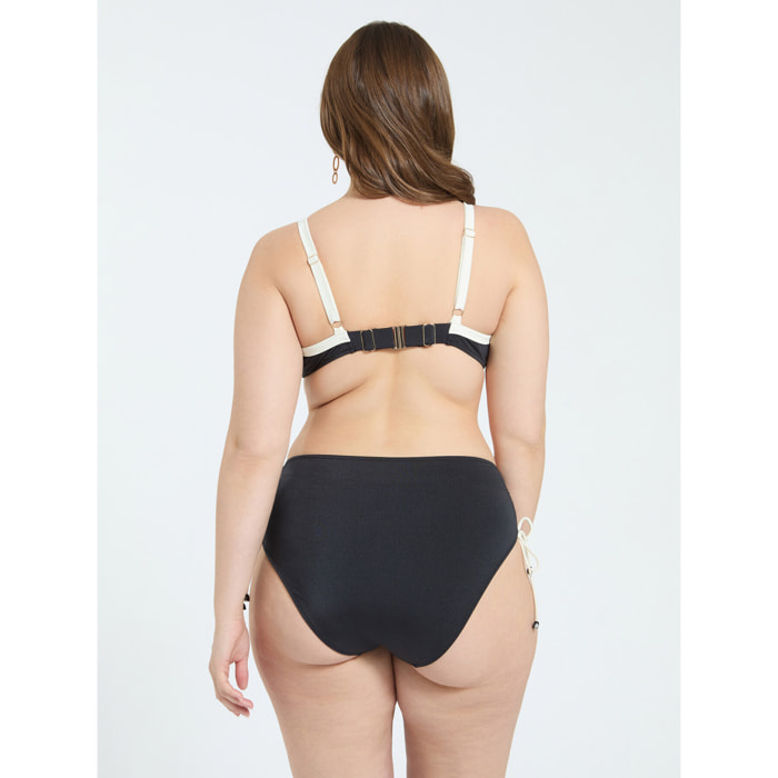 Fiorella Rubino - Bikini de dos piezas con detalles en contraste - Negro