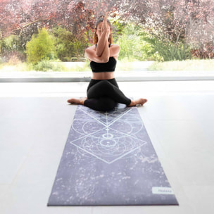 Kit de Yoga y Pilates LILA 6 accesorios con esterilla, pelota, rueda, masajeadores y correa