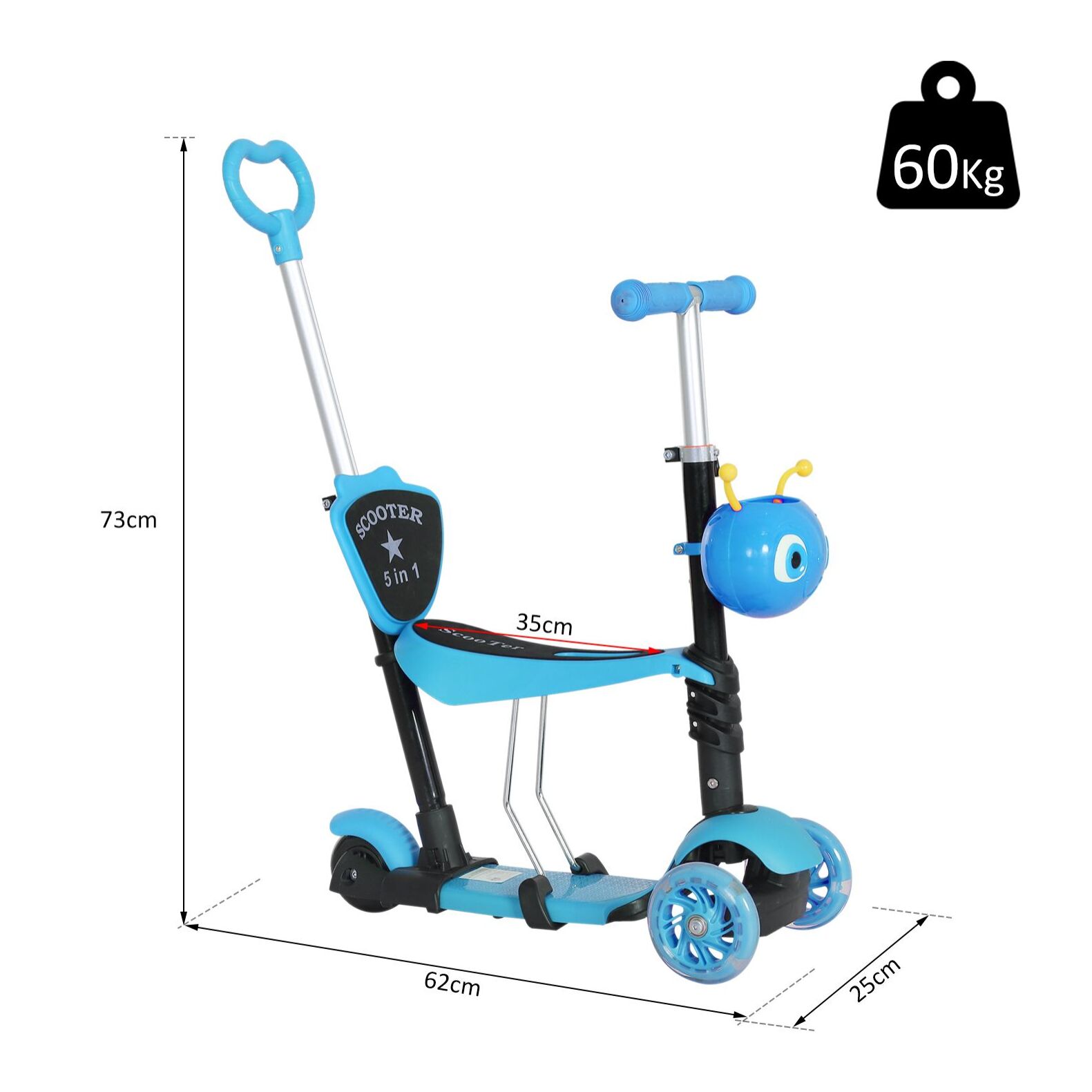 Trottinette pour enfants 3 en 1