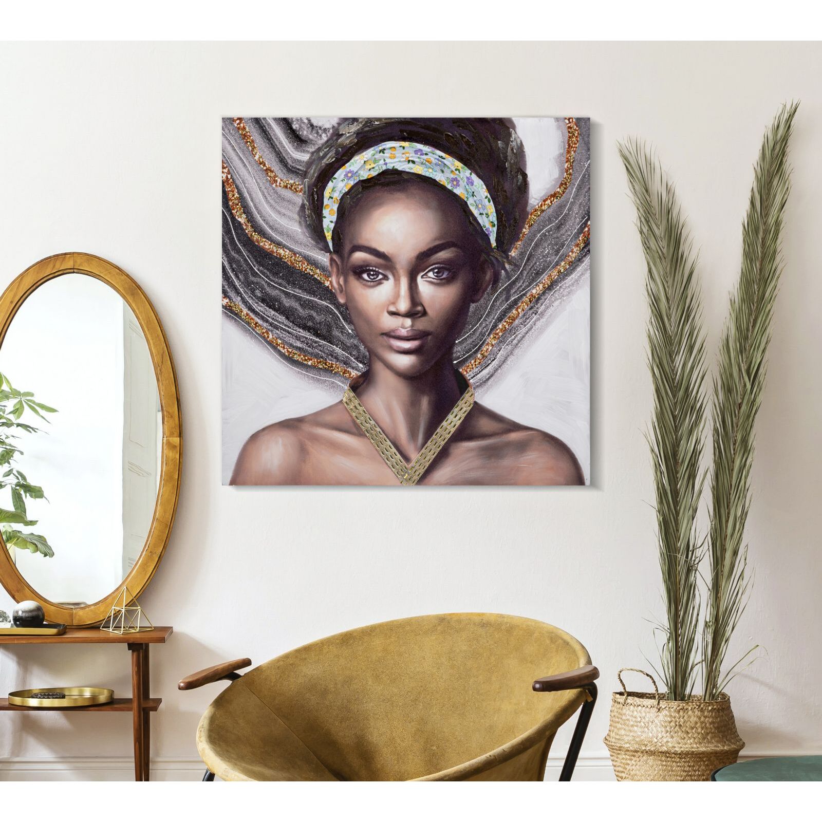 DIPINTO SU TELA NAOMI -A- CM 100X3X100