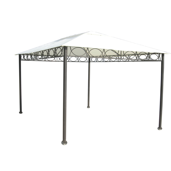 Gazebo rettangolare con doppio tetto 400X300X280 cm ECRU'