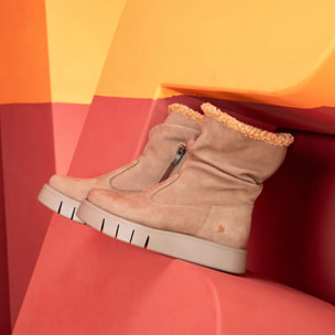 Botines 1347 NOBUCK BLACK/ MALAGA color Black