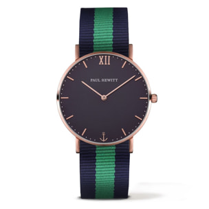 Reloj Paul Hewitt PH-SA-R-ST-B-NG-20 Unisex Analogico Cuarzo con Correa de Nylon