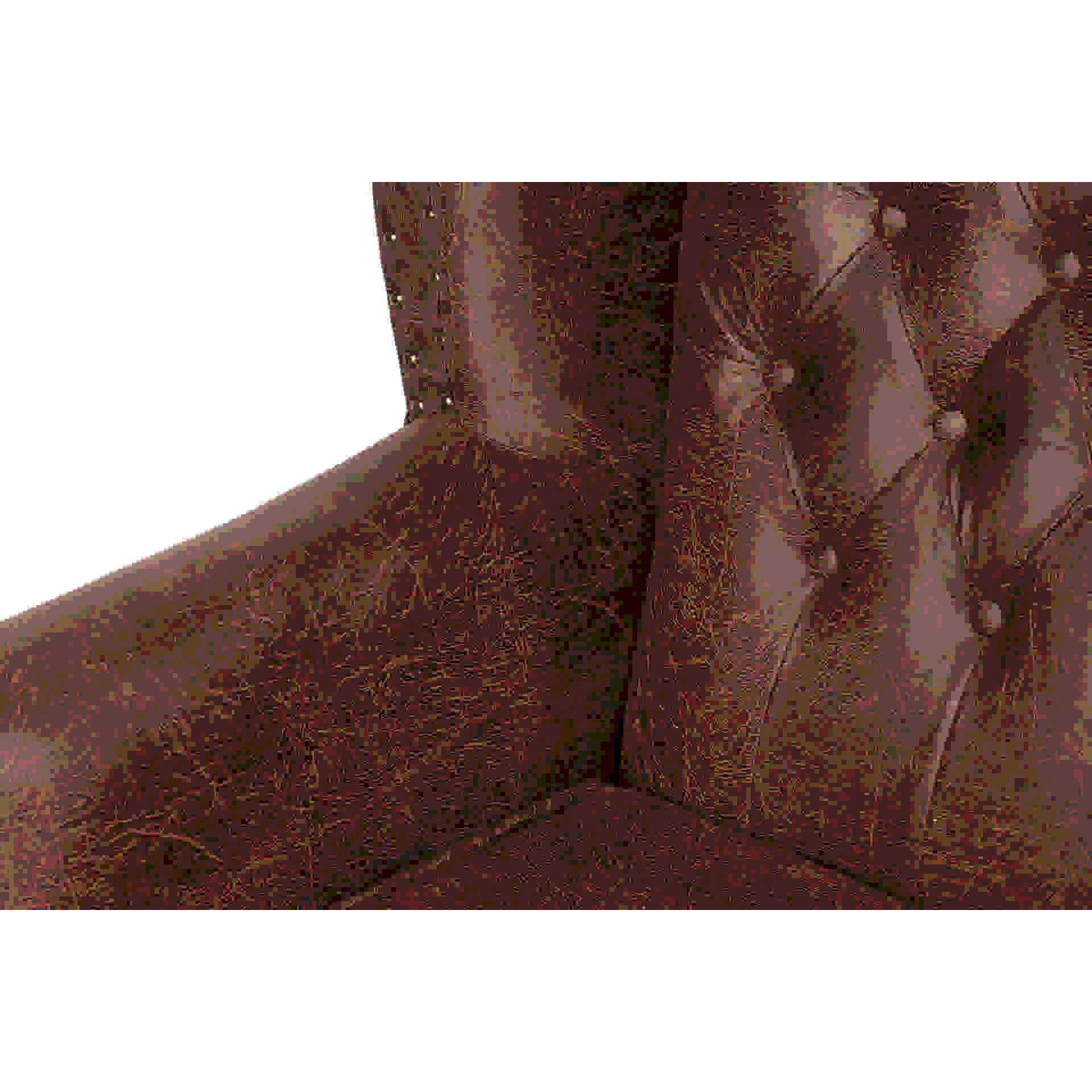 Sillon Pu Marron Patas Madera 70x76x106 Cm