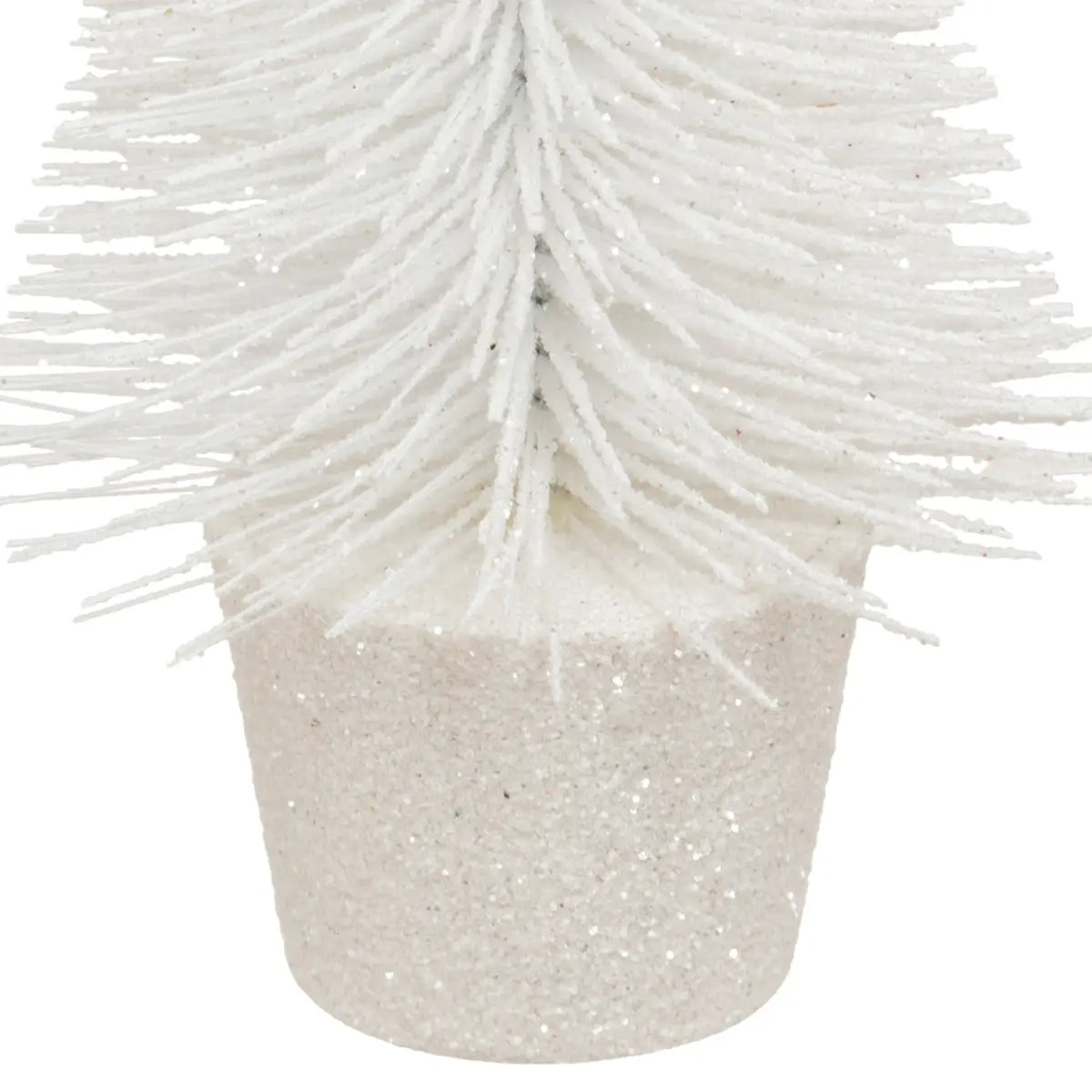 SAPIN TABLE PAILL 14CM BLANC