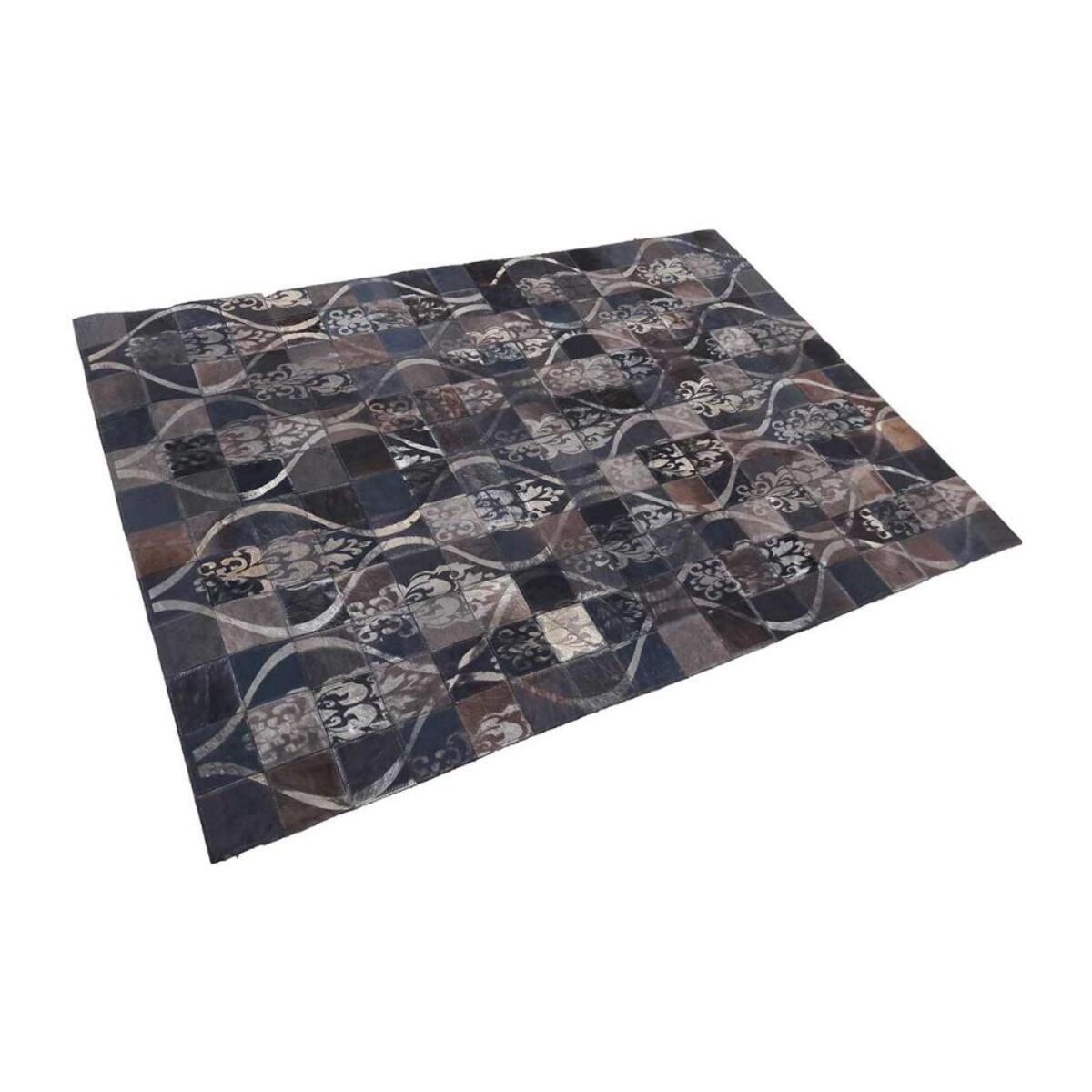 Tapis peau de vache kilim fait main LACU