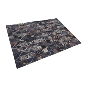 Tapis peau de vache kilim fait main LACU