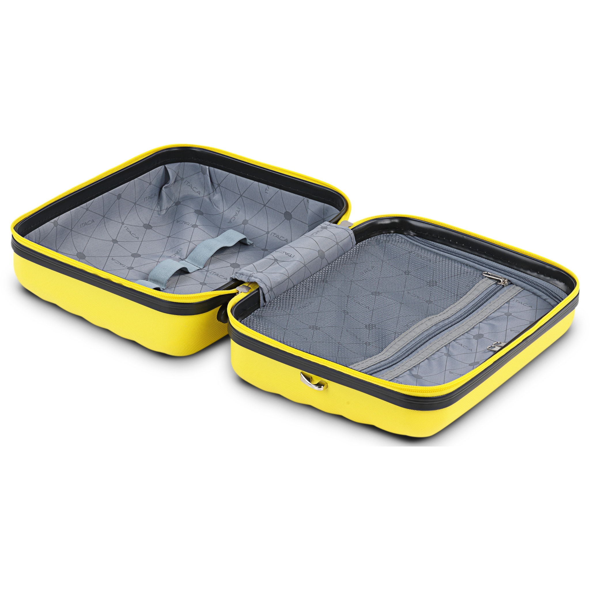 Juego De Maletas Rígidas Abs Itaca Simoa Amarillo