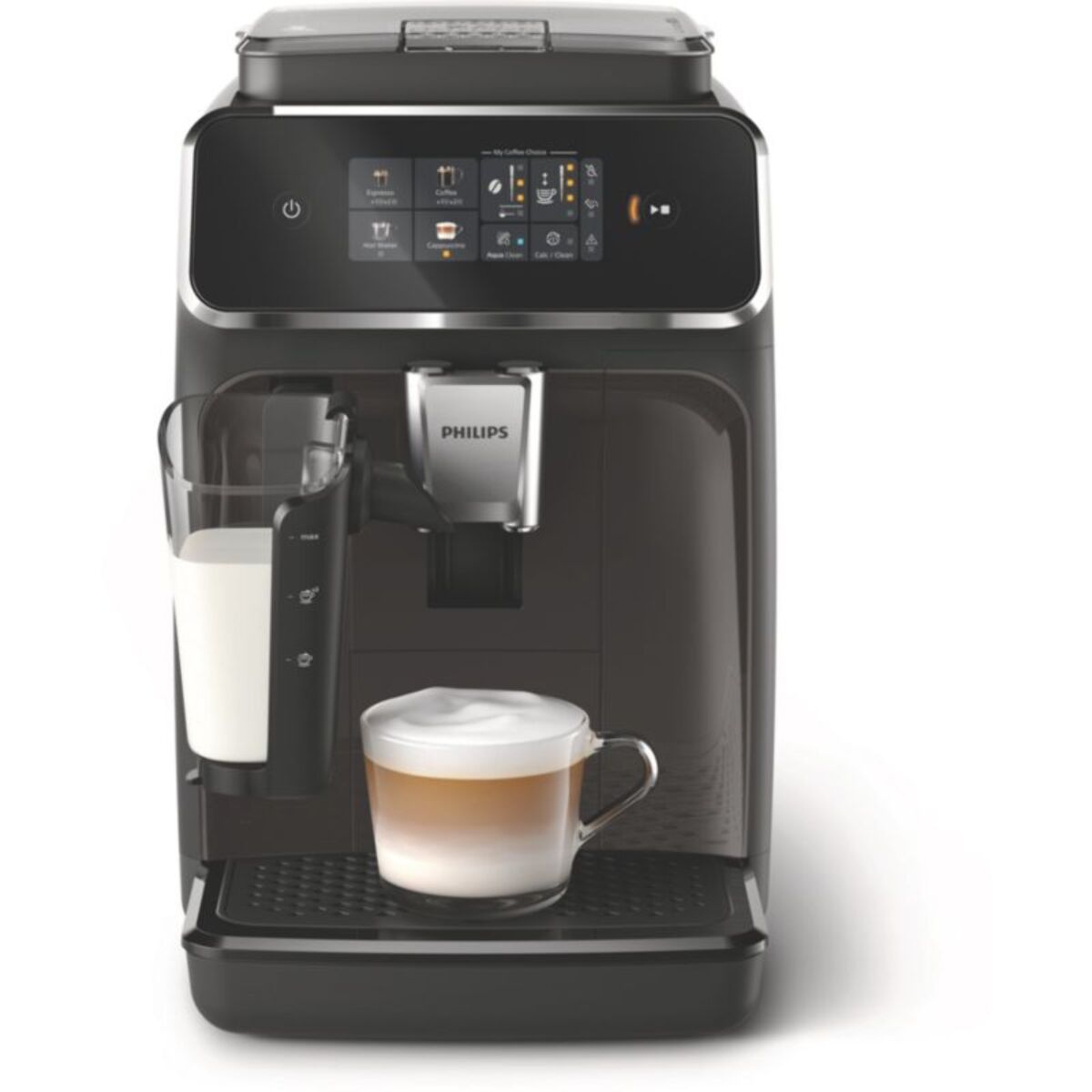 Expresso Broyeur PHILIPS EP2334/10 Machine à café à grain Silent Brew Série 2300 LatteGo
