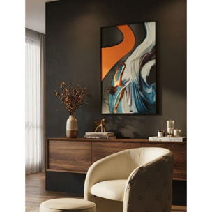 STAMPA C/LED SU TELA DANCER CM 60X3,5X90 (APPLICAZIONE 3D ACRILICO)