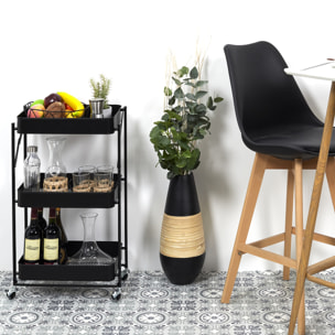 Desserte Pliante Noir