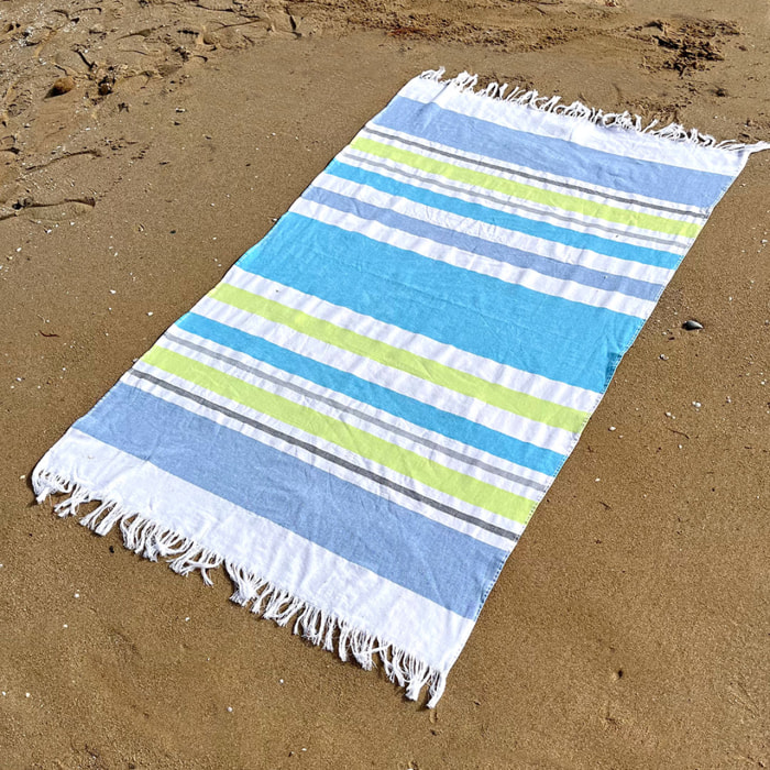 Fouta pestamal 100% coton FORMENTERA 90x170 cm