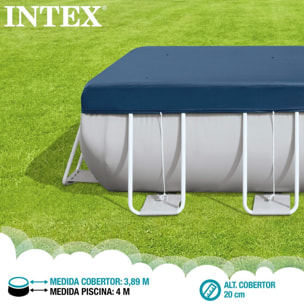 Cubierta de piscina rectangular l400x20cm en pvc y polipropileno