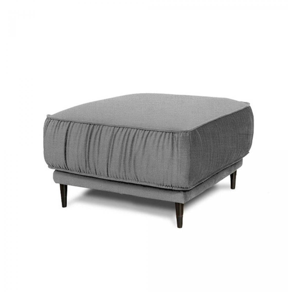 Pouf taille S Fiorenzo Tissu Gris clair