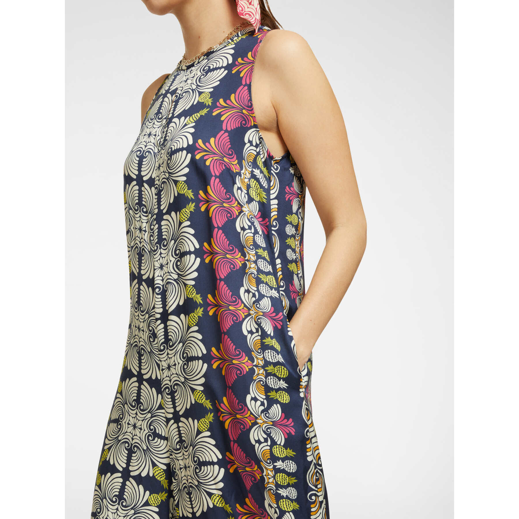 Elena Mirò - Mono estampado - Azul