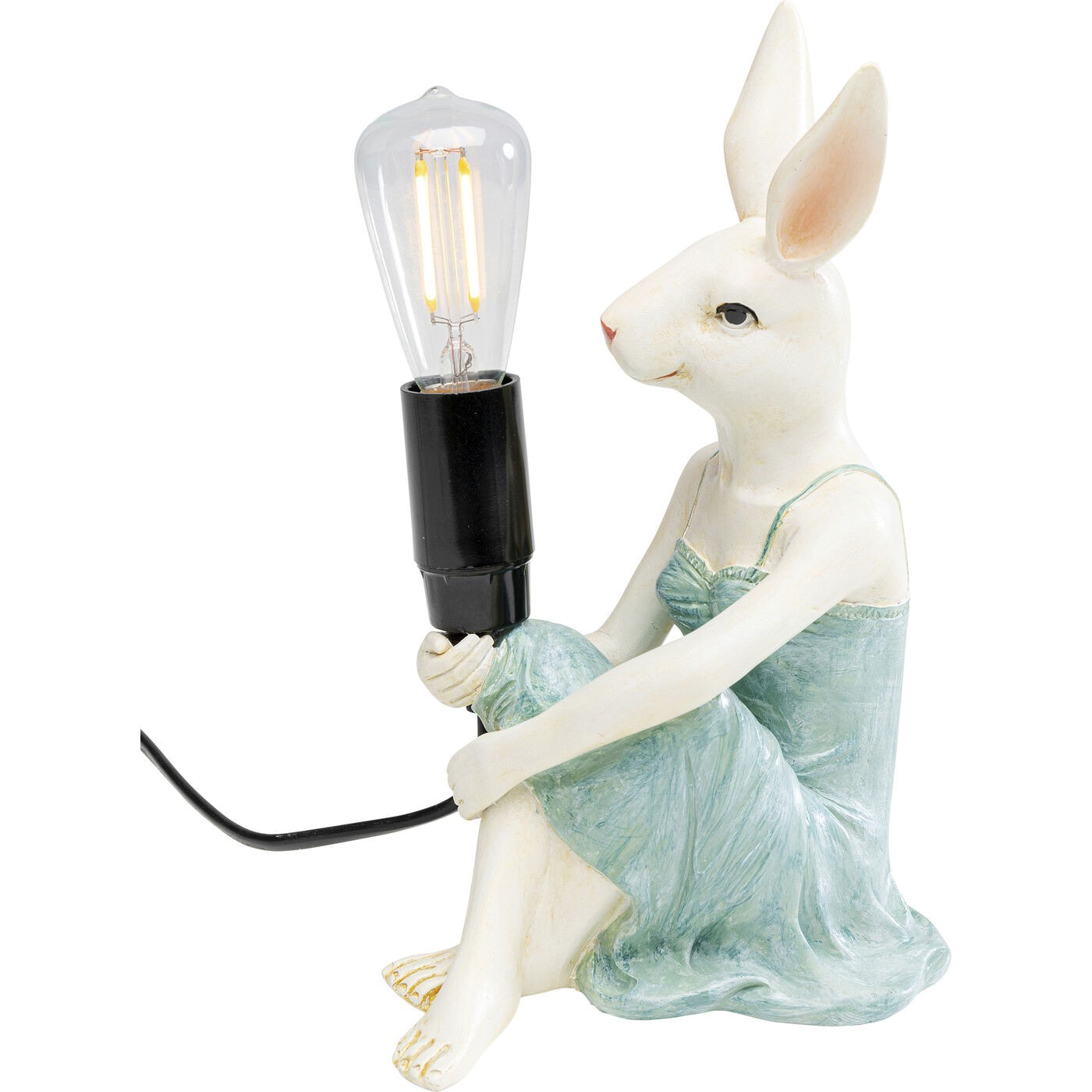 Lampe lapine en robe Kare Design