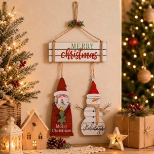 Decoro legno da appendere ?? cm - Pezzi 6 - BIANCO - Bianchi Dino SpA