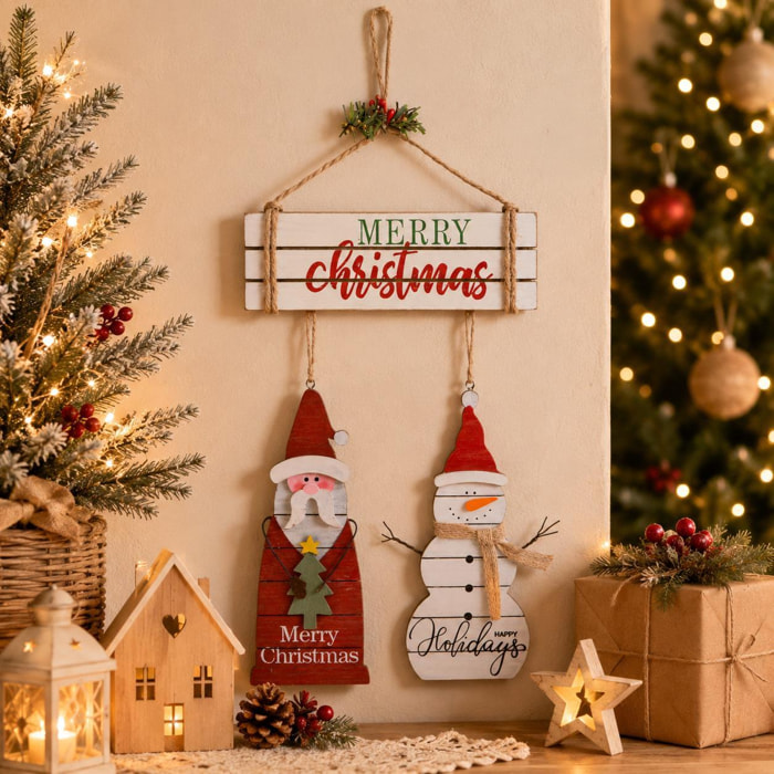Decoro legno da appendere ?? cm - Pezzi 6 - BIANCO - Bianchi Dino SpA