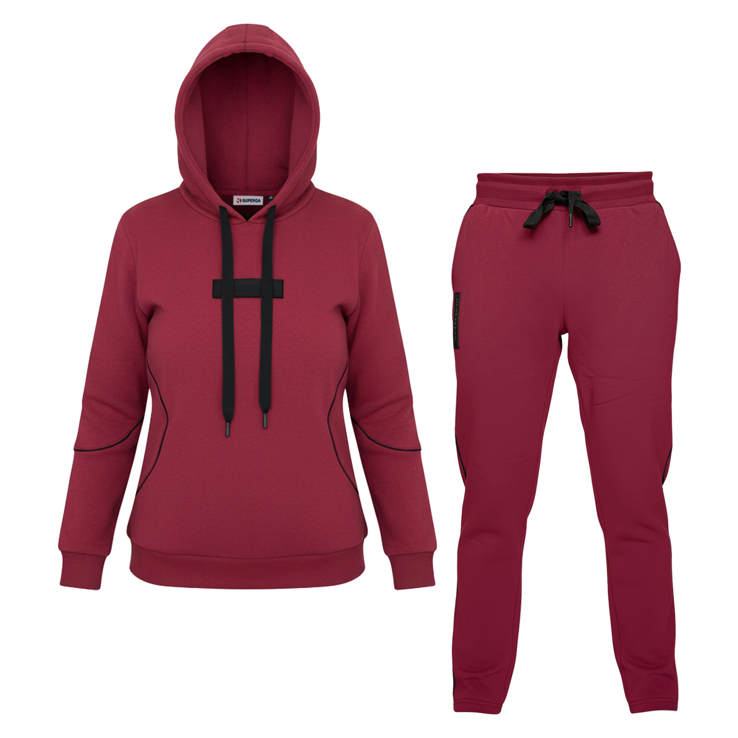 Tuta Donna SUPERGA Cotone Felpato Cappuccio