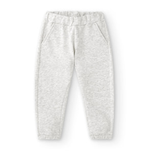 Pantaloni Da Bambina In Pile Grigio Chg