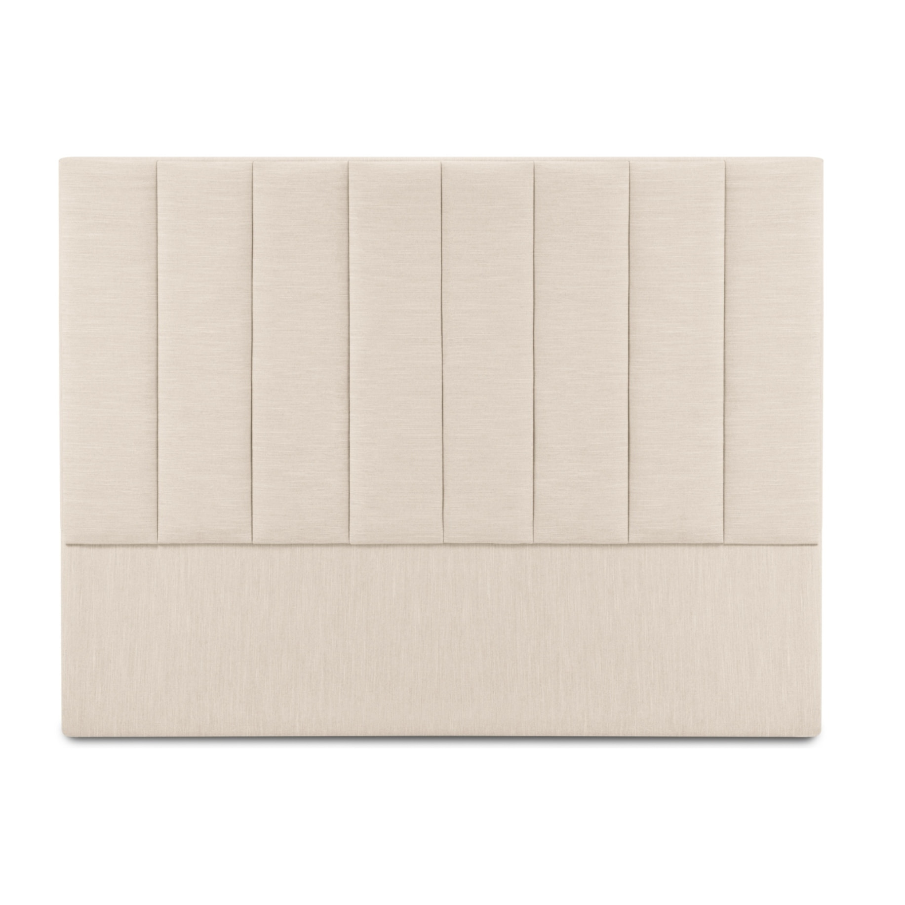 Tête de lit "Camargue" 180x120cm en tissu structurel beige clair