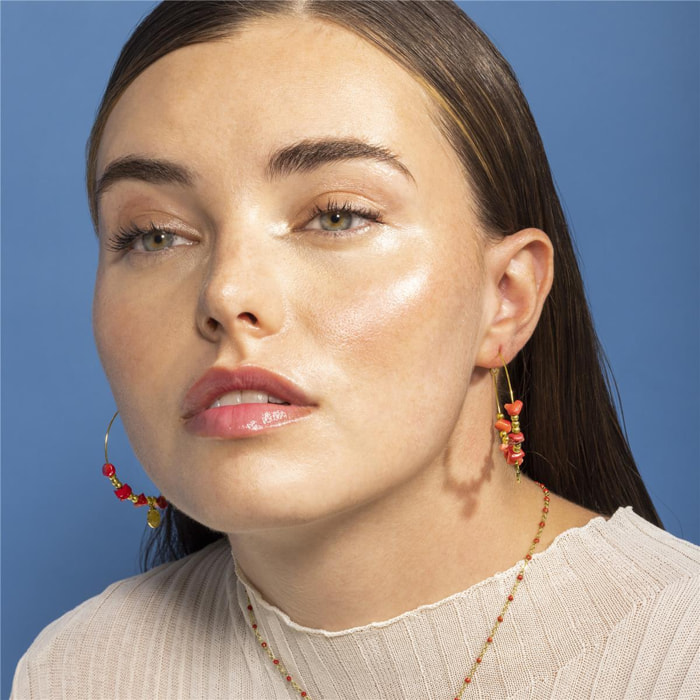 Pendientes Lux by Lux acabados oro 18k