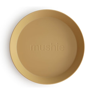 Mushie Pack Dos Platos Redondos Solid