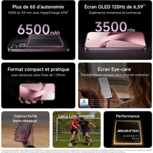 Smartphone XIAOMI 17T concu avec Leica 5G 256Go Noir