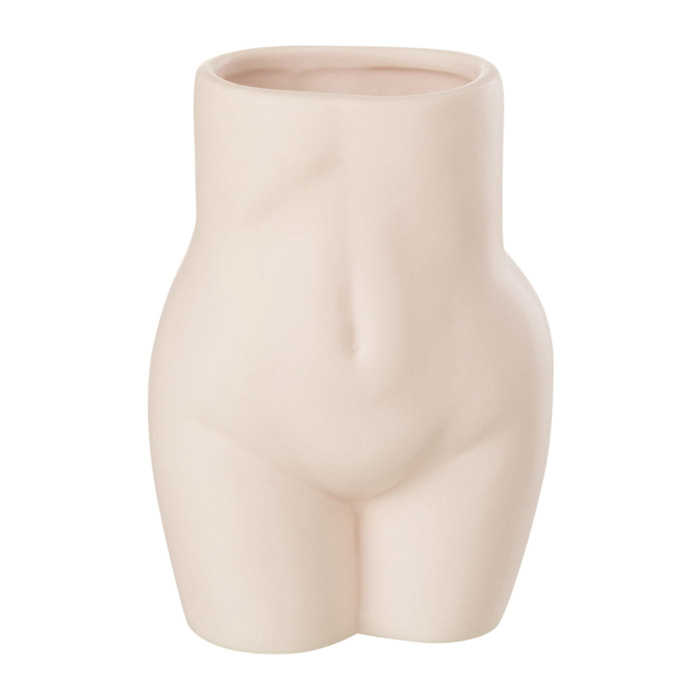 J-Line cache-pot Corps Dolomie - poterie - rose - 2 pcs - 16.5 cm de hauteur