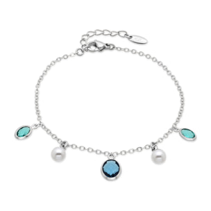 Pulsera Sewi acabado plata