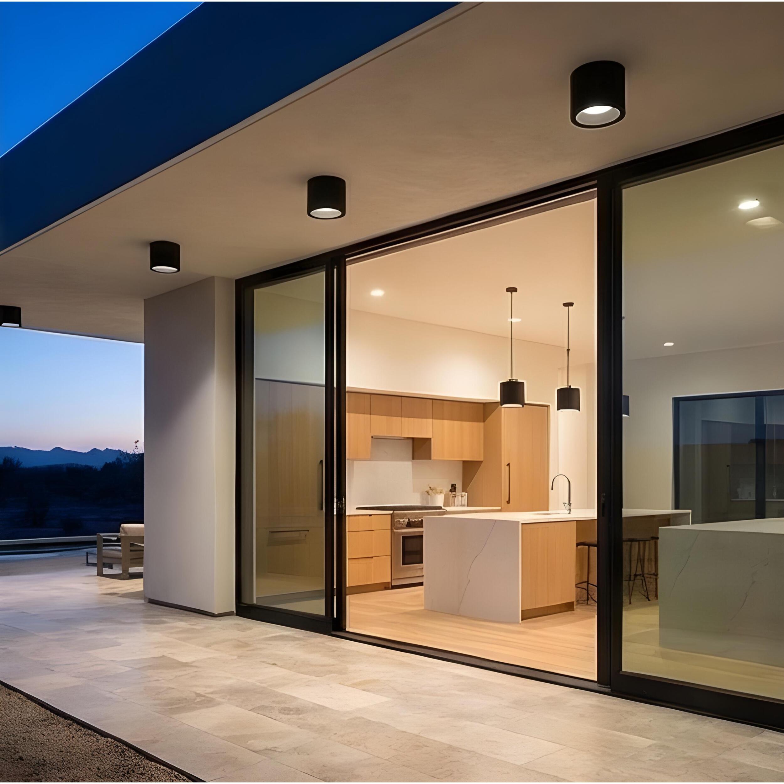 Ledsc4 LedsC4 - Plafón LED Exterior e Interior, Diseño Moderno y Funcional, Eficiencia Energética, IP Protegido, 168mm, Gris Urbano, Versátil y Duradero