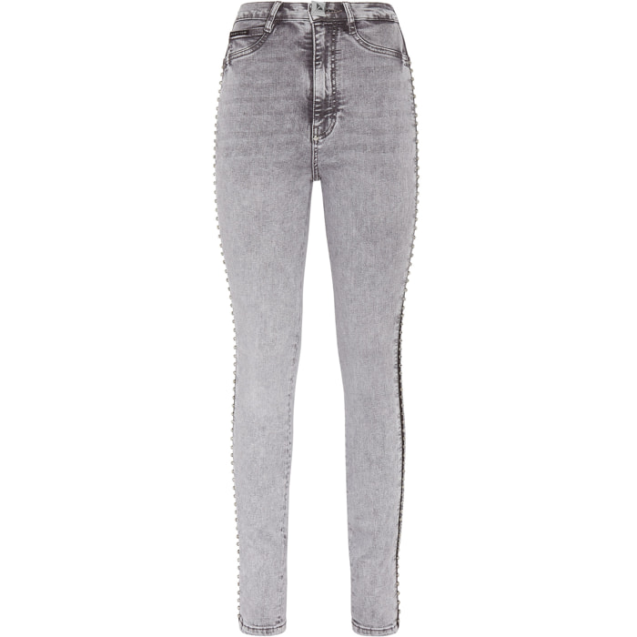 PHILIPP PLEIN Jegging de cintura alta