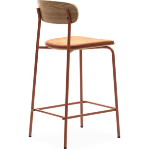 Lot de 2 tabourets de bar en tissu - SVALA