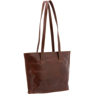 Borsa a spalla  da donna In Vera pelle Made in Italy 27x38,5x10 cm