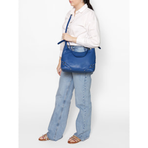 Borsa a spalla da donna In Vera pelle Made in Italy 30x30x9 cm