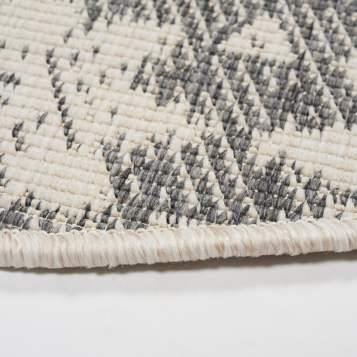 Tapis rond d'extérieur, kilim reversible EX1 RT