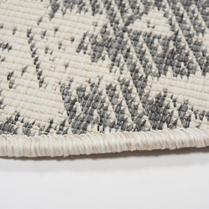 Tapis rond d'extérieur, kilim reversible EX1 RT