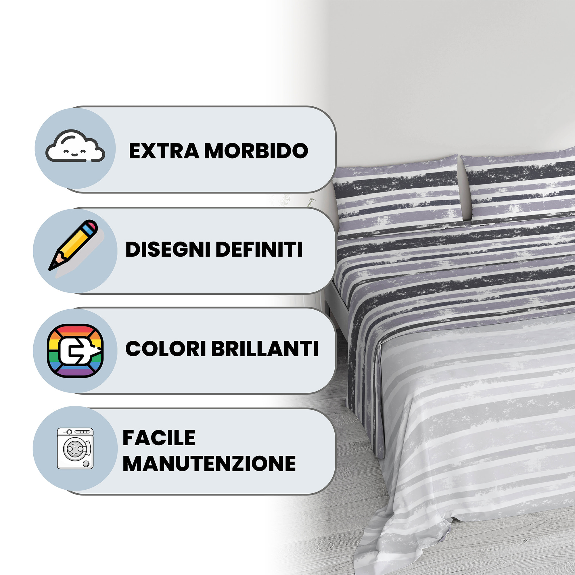 COMPLETO LETTO RIVER, SINGOLO