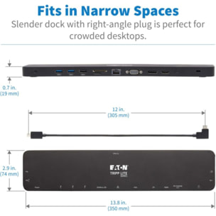 Hub EATON d'accueil  11-en-1 triple écrans