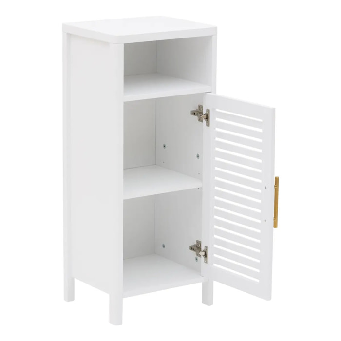 Meuble bas Orea rectangulaire 30x36cm 1 porte blanc