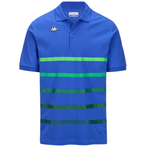 Polo Shirts Kappa Uomo Logo Feystripe Blu