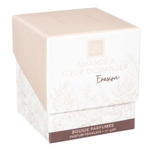 Bougie parfumée Maël 190g pot verre fleur d'oranger