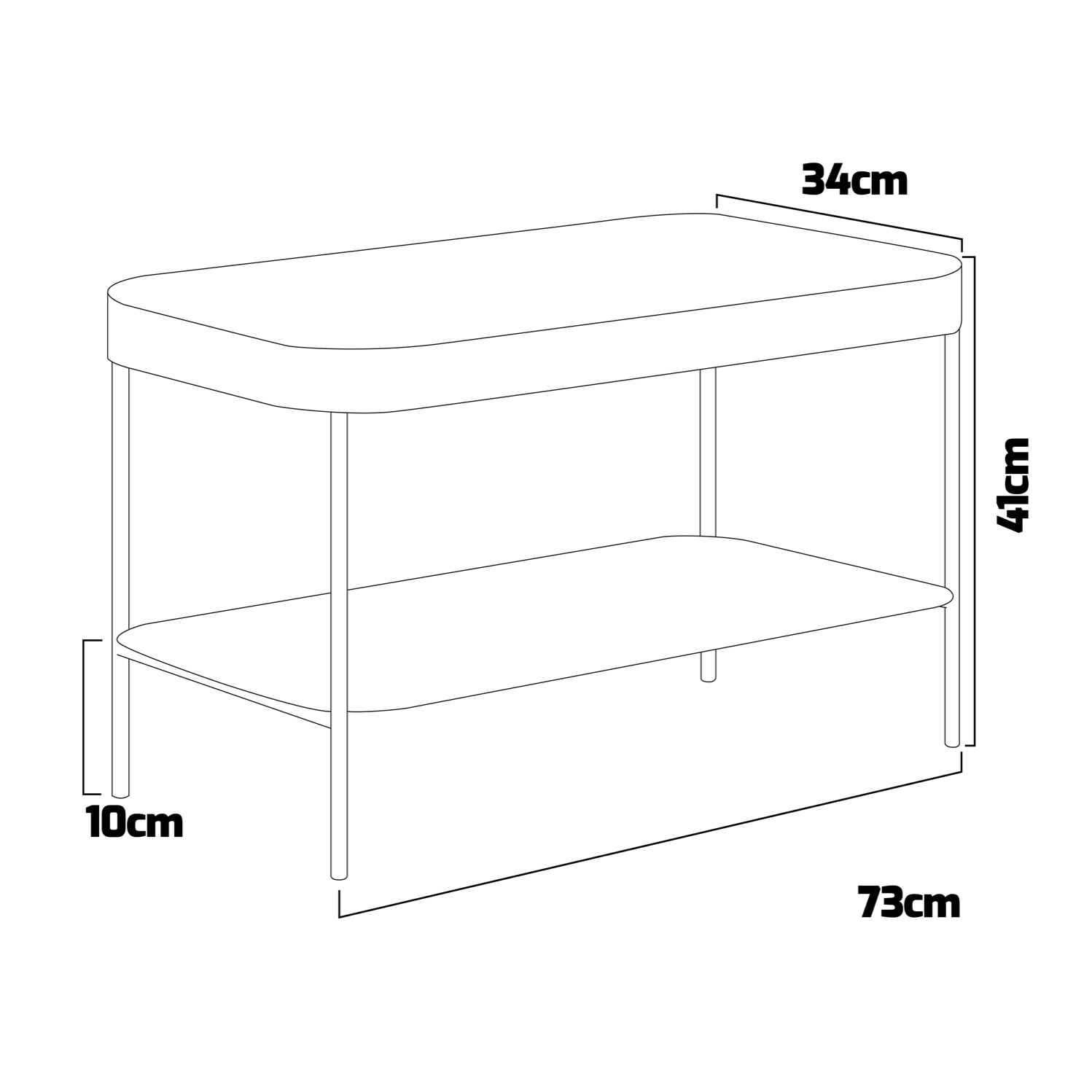 Guru - Panca da ingresso in metallo e legno da 72x34x41 cm con vano portascarpe