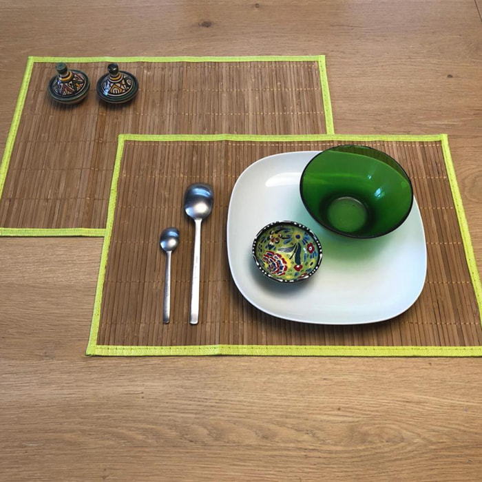 Set de table tissé en bambou LOT DE 6 JUHE