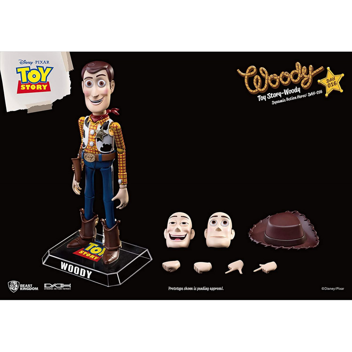 Toy Story Disney Figura Woody Dynamic Action Hero 20 cm Beast Kingdom