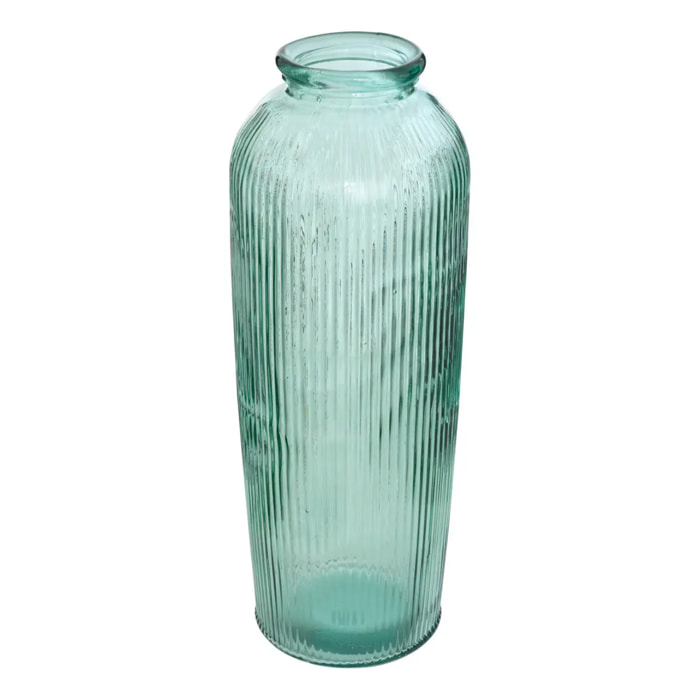 Vase Luz H72cm en verre vert