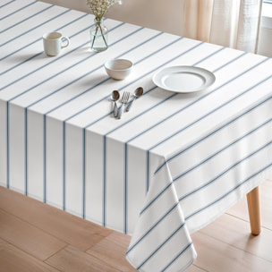 Nappe imprimée anti-tâches LAMBÍ BLEU