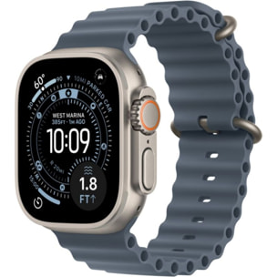 Montre connectée APPLE WATCH 49mm Tit Nat / Bleu Ocean Ultra 3 Cellular