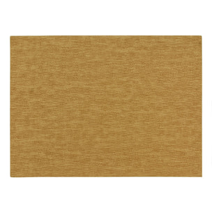 Lot de 6 sets de table en plastique effert cuir tressé marron 43x30cm ICA